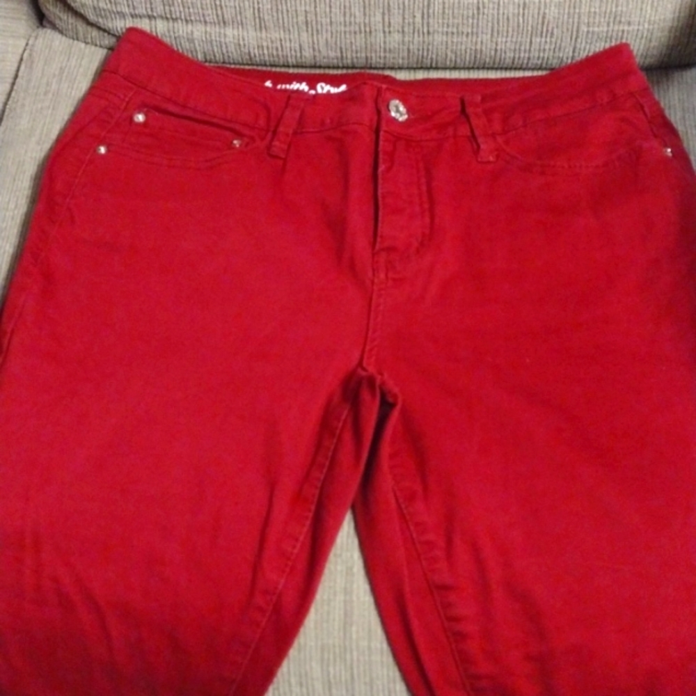 Red Skinny Jeans